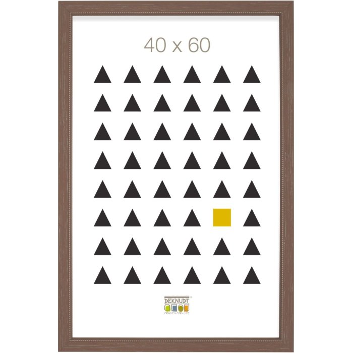 Deknudt S46KF3 Holzrahmen beige mit Perlenbiese 30x45 cm