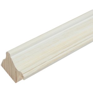 Deknudt S46LF1 Bilderrahmen weiß gemalt rustikal 13x13 cm