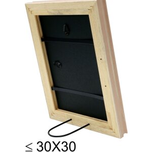 Деревянная рамка Deknudt S46LF3 бежевая в деревенском стиле 18x24 см