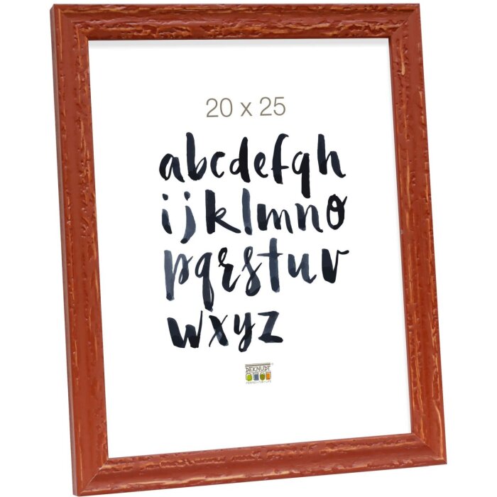Deknudt S46MF3 Brauner Holzrahmen verwittert 20x25 cm Größe 23,3x28,4x1,4 cm
