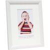 Deknudt S54SF1 Bilderrahmen weiß Malerdesign mit Textfach 10x20 cm