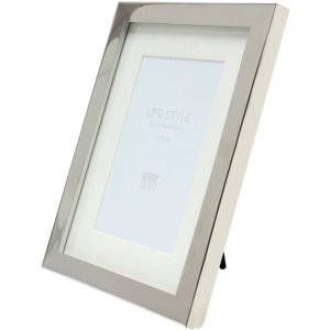 Deknudt S57MC1 Metallrahmen glänzend silber mit Passepartout 10x15 cm