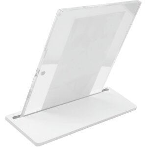Deknudt S58SD1 Fotorahmen Transparent Weiß 13x18 cm mit Aufsteller
