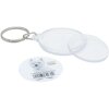 Deknudt S66GA2 Runder Foto-Schlüsselanhänger aus Kunststoff 3,3x3,3 cm