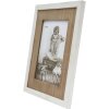 Deknudt S67TW1 Bilderrahmen weiß mit Holzpassepartout 10x15 cm 18x23x1,3 cm