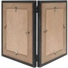 Deknudt S67TW2 Doppelrahmen schwarz Holzpassepartout für 2 Fotos 10x15 cm