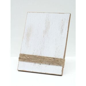 Deknudt S67UA1 Bildhalter weiß gemalt mit Schnüren 13x18 cm