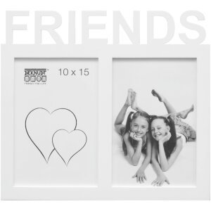 S68NK1 Белая рамка для 2 фотографий - FRIENDS 10x15 см