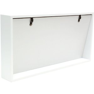 Deknudt S68QK1 Blockrahmen weiß schräge Rückwand für 3 Bilder 10x15 cm