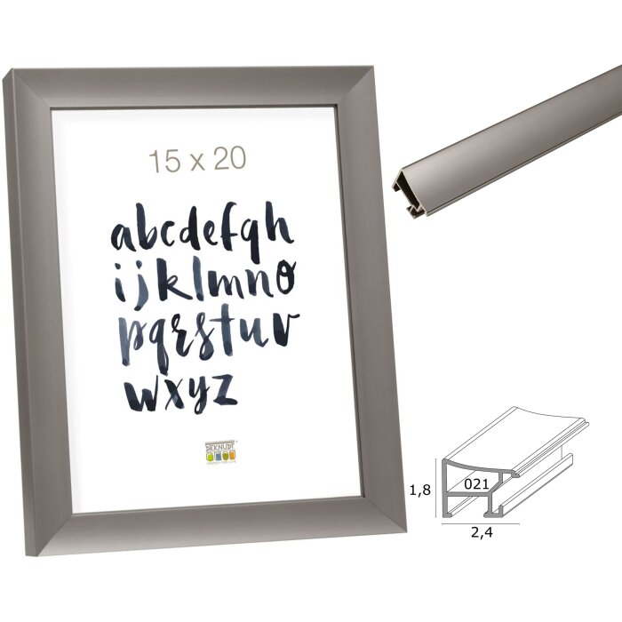 S021D7 Алюминиевая рама Deknudt серый 10x15 см - 70x100 см