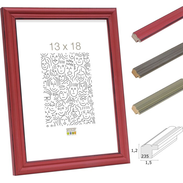 Deknudt S235F Holzrahmen 10x15 cm bis 20x30 cm, Farbe: [Farbe], Größe: [Größe]
