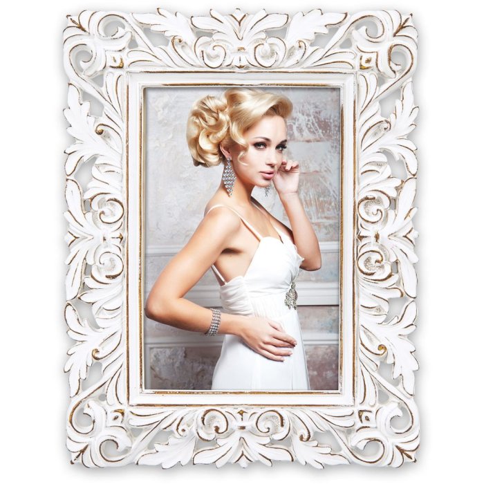 ZEP Portraitrahmen Avery 10x15 cm Barockrahmen Polyharz mit Aufsteller
