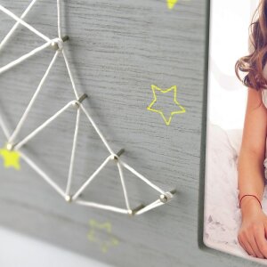 ZEP Vega Fotorahmen 10x15 cm mit Mond-Applikation für Hochformatfoto