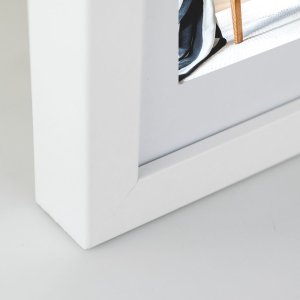 ZEP Bilderrahmen Niki weiß 13x18 cm mit Passepartout 9x13 cm