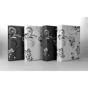 ZEP Fotoalbum Umbria schwarz 30x30 cm 60 Seiten mit Pergamin-Trennblättern