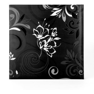ZEP Fotoalbum Umbria schwarz 30x30 cm 60 Seiten mit Pergamin-Trennblättern