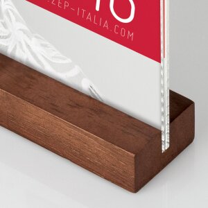 ZEP Dresda Acryl-Rahmen Holzfuß Schwarz Braun Natur Weiß 10x15 13x18 15x20 cm