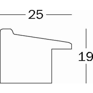 Богемная фоторамка 40x50 см орех
