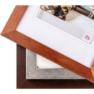 Walther Nizza Holzrahmen 10x15 cm silber