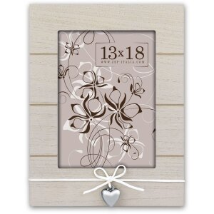 ZEP Fotorahmen Sibel Holz 10x15 cm 13x18 cm 15x20 cm mit Herz-Applikation
