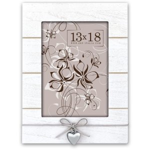 ZEP Fotorahmen Arial Holzrahmen Shabby-Chic Herz-Applikation 10x15 13x18 15x20