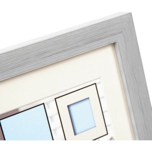Goldbuch Fotorahmen Cosea 10x15 cm grau Holzoptik Blockprofil Passepartout
