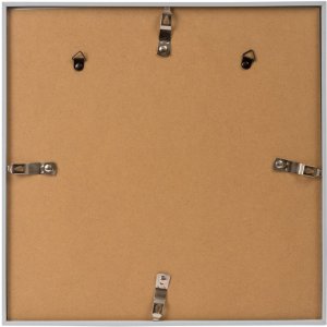 Goldbuch Kunststoffrahmen Puro 30x30 cm silber mit Passepartout 18x18 cm