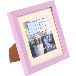 Goldbuch Fotorahmen Cosea 15x15 cm lila Kunststoff Holzoptik Passepartout