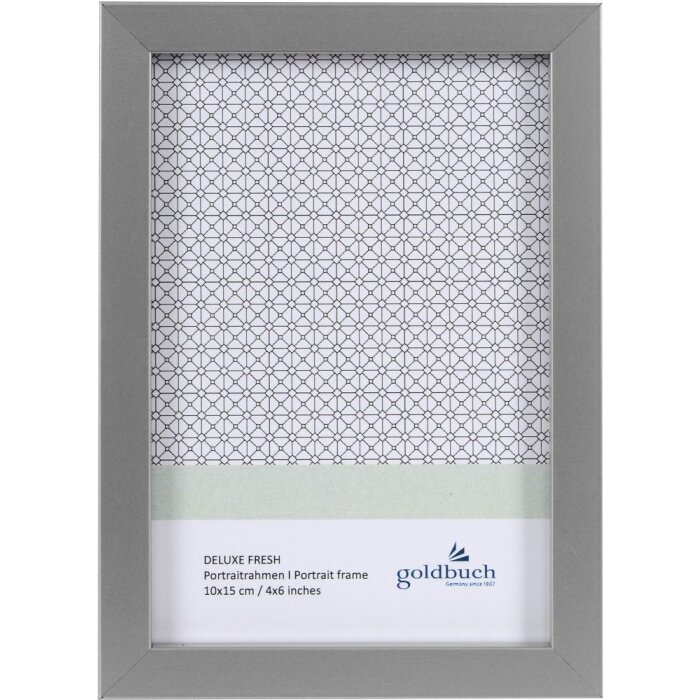 Фоторамка Deluxe 10x15 см серебристая