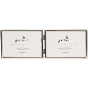 Двойная рамка Fine 2 фото 9x13 см серебро альбомный формат