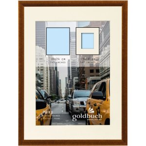 Goldbuch Kunststoffrahmen Puro mit Passepartout 10x15 bis 30x40 cm Hoch Quer