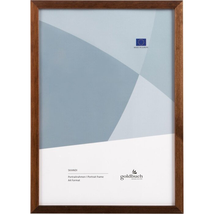 Goldbuch Holz-Fotorahmen Skandi 21x29 7 cm braun Echtholz Blockprofil