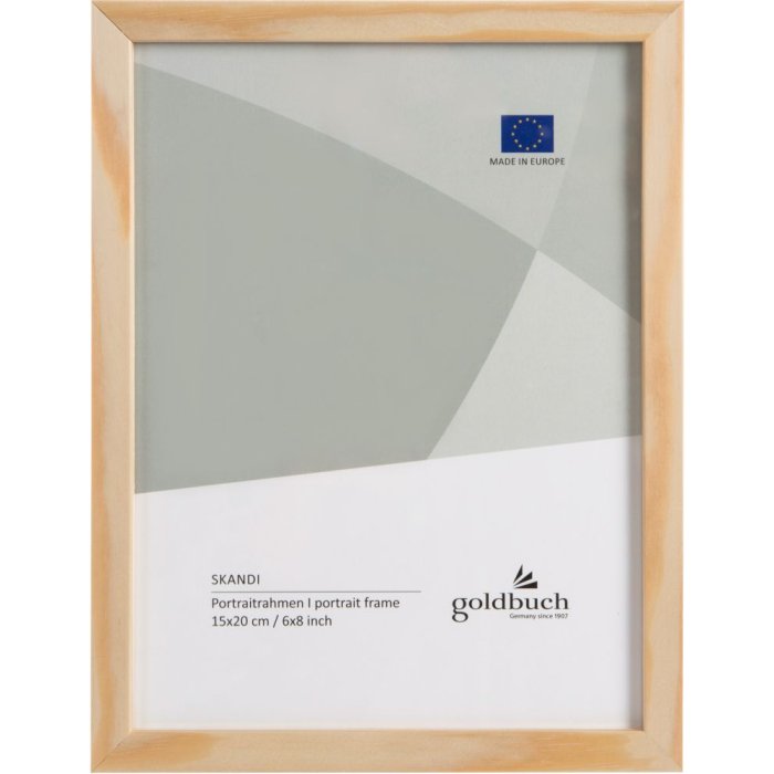 Goldbuch Holz-Fotorahmen Skandi 15x20 cm Natur Echtholz Normalglas