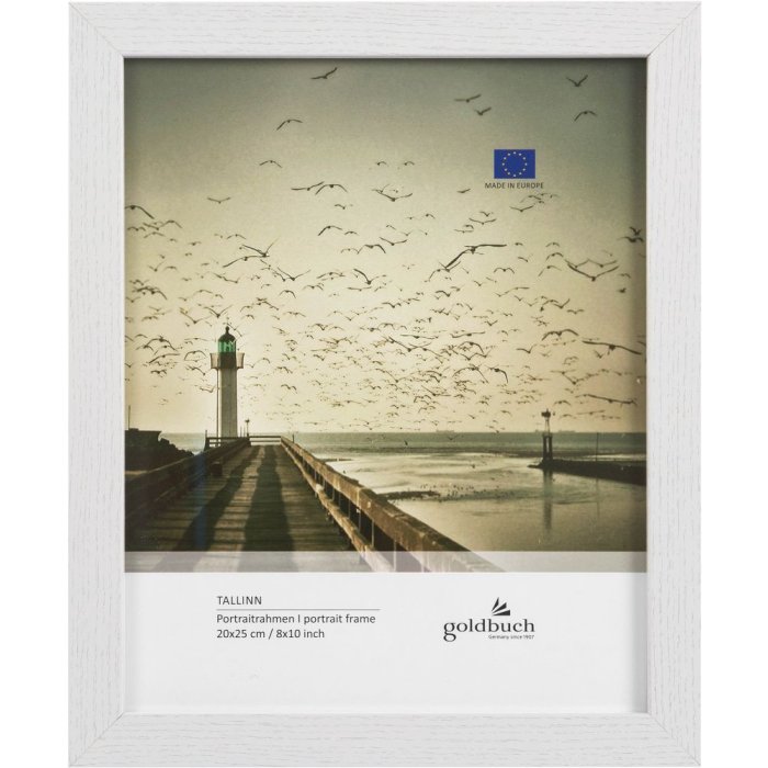 Goldbuch Tallinn Fotorahmen 20x25 cm weiß zum Stellen und Hängen