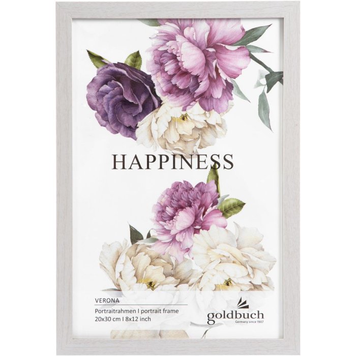 Goldbuch Fotorahmen Verona 20x30 cm Weiß MDF-Holz zum Stellen & Hängen