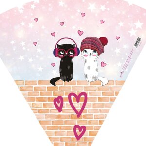 Goldbuch Geschwistertüte Music for Cats Kunstdruck Filzverschluss 35 cm