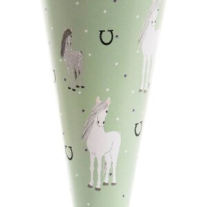 Goldbuch Schultüte 35 cm Pferdeglück, Farbe: Pferdeglück, Größe: 35 cm
