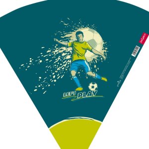 Goldbuch Schultüte 35 cm Kicker, rot, Größe 35 cm