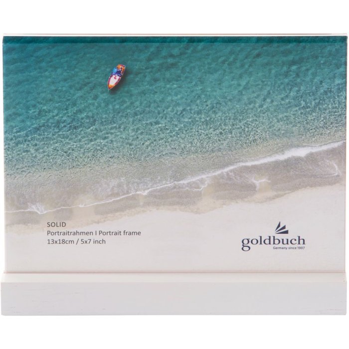 Goldbuch Acryl-Fotorahmen Solid 13x18 cm weiß zum Hinstellen