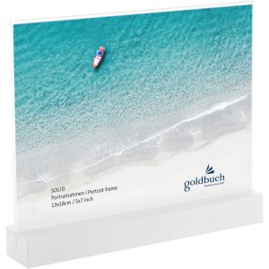 Goldbuch Acryl-Fotorahmen Solid 13x18 cm weiß zum Hinstellen