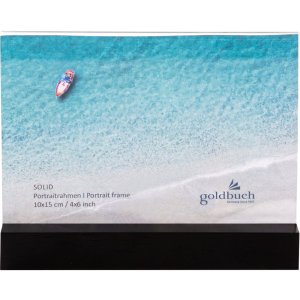 Goldbuch Acryl-Fotorahmen Solid 10x15 cm schwarz