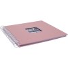 HNFD Spiralalbum Khari rosé 24x25 cm 50 weiße Seiten gerippt