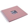 HNFD Spiralalbum Khari rosé 24x25 cm 50 weiße Seiten gerippt
