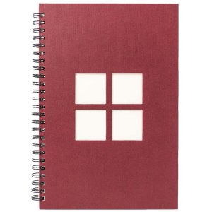 Panodia Spiralalbum Manille 34x25 cm rot