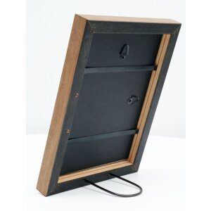 Deknudt S46JH2 Holzrahmen schwarz mit holzfarbiger Rand