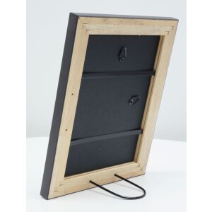 Deknudt S46KF2 Holzrahmen schwarz mit Perlenbiese 30x30 cm