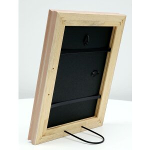 Deknudt S46LF3 Bilderrahmen beige gemalt rustikal Holz 30x30 cm