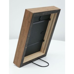 Деревянная рама Deknudt S46PH7 серого цвета с деревянным кантом