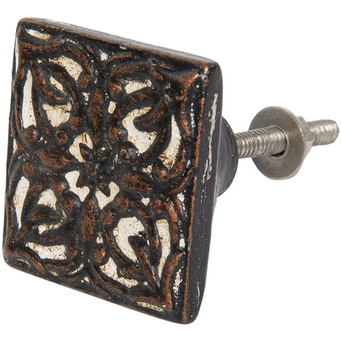 Дверная ручка 4x4 см - Clayre & Eef 64177