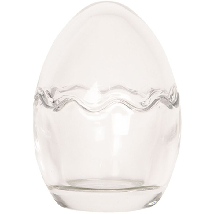 Clayre & Eef 6GL2499 Банка для хранения Ø 6x9 см стеклянная круглая банка для хранения